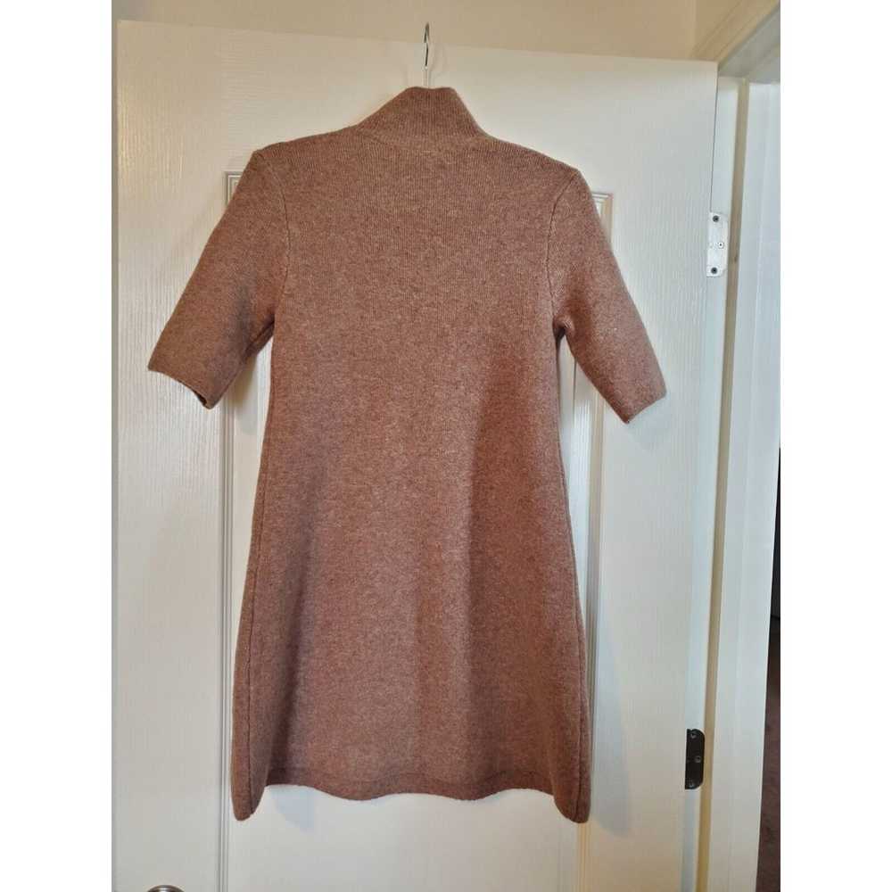 Zara Beige Brown High Neck Wool Blend Pockets Swe… - image 8