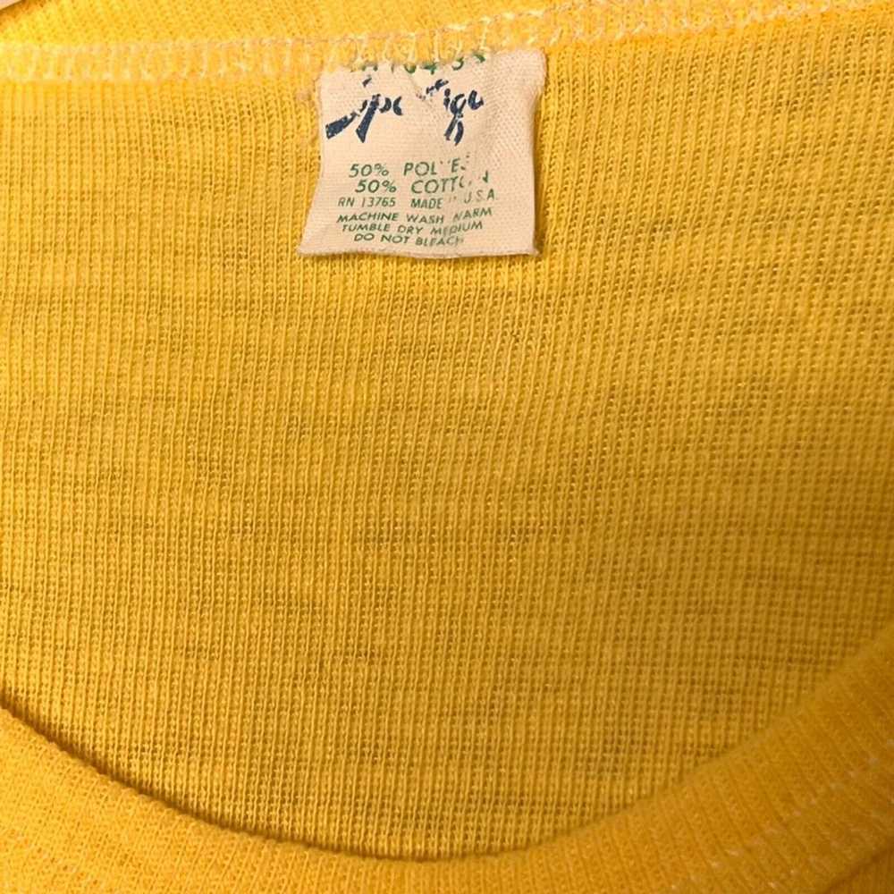 Vintage 80s Size Small Atlantic City Yellow Rolle… - image 5