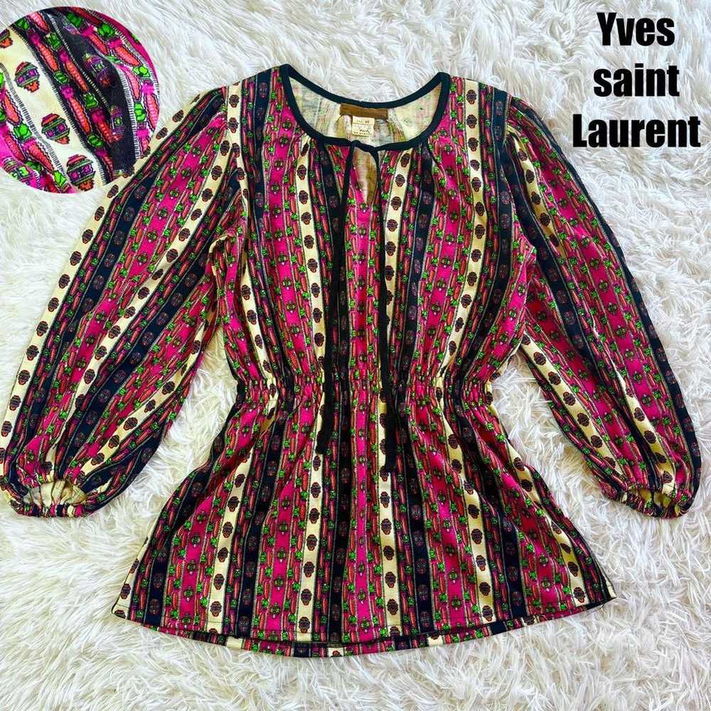 Good item ✨ YVES SAINT LAURENT Blouse Wear Pullov… - image 10