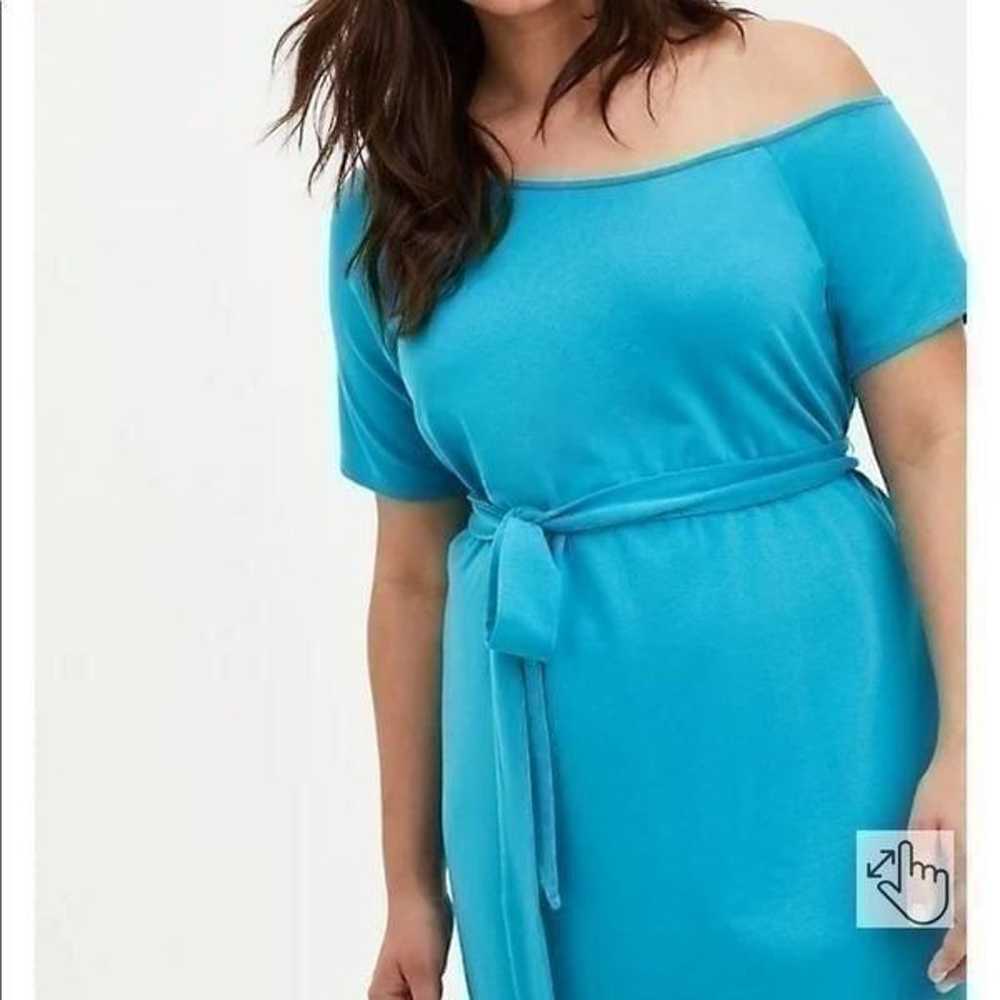 Torrid Off Shoulder T Shirt Dress NWT - image 2