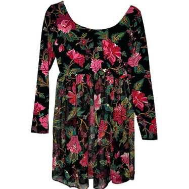 Betsey Johnson Vintage 80's Punk Label Floral Tun… - image 1