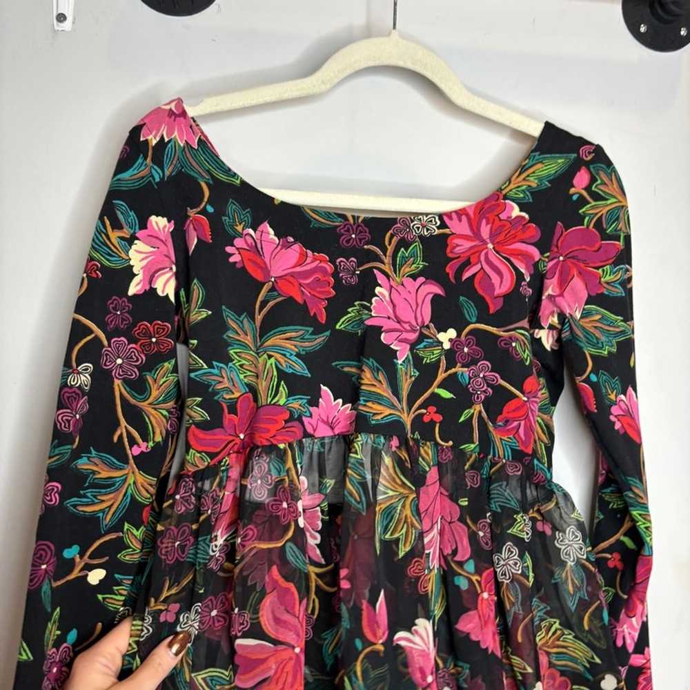 Betsey Johnson Vintage 80's Punk Label Floral Tun… - image 6