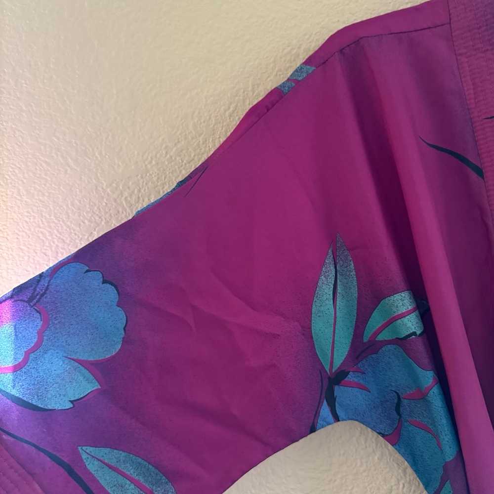 Beautiful Vintage Purple Polyester Belted Robe - image 3