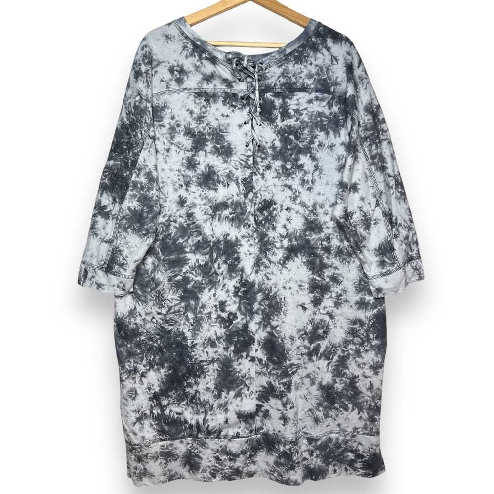 Chicos Zenergy Tie Dye Sweatshirt Dress Women’s X… - image 4