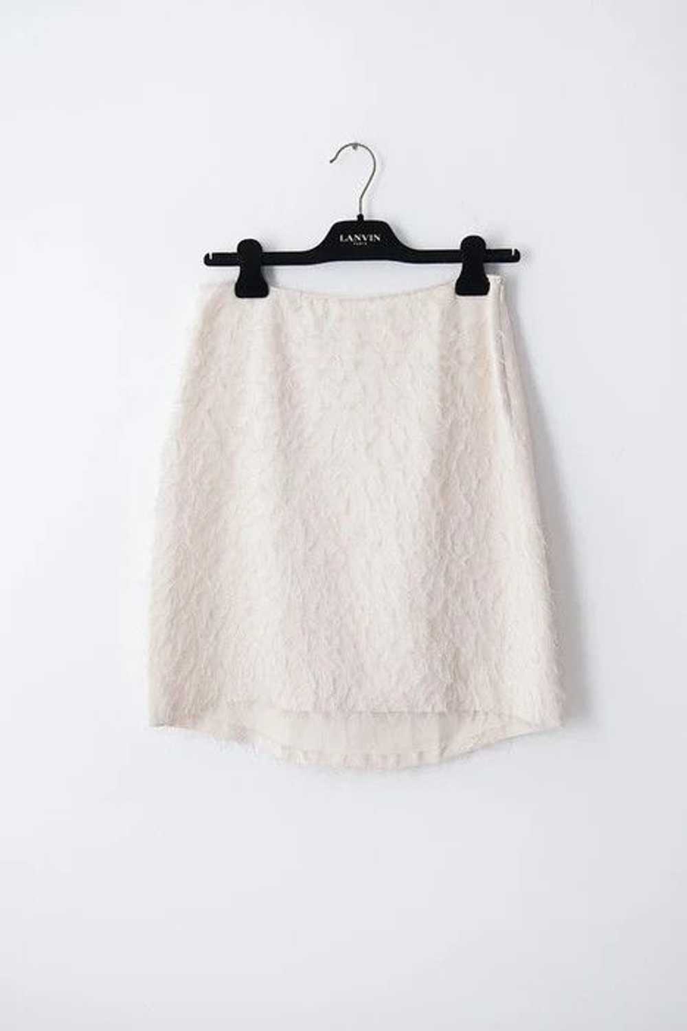 Helmut Lang Raw silk mini skirt - image 1