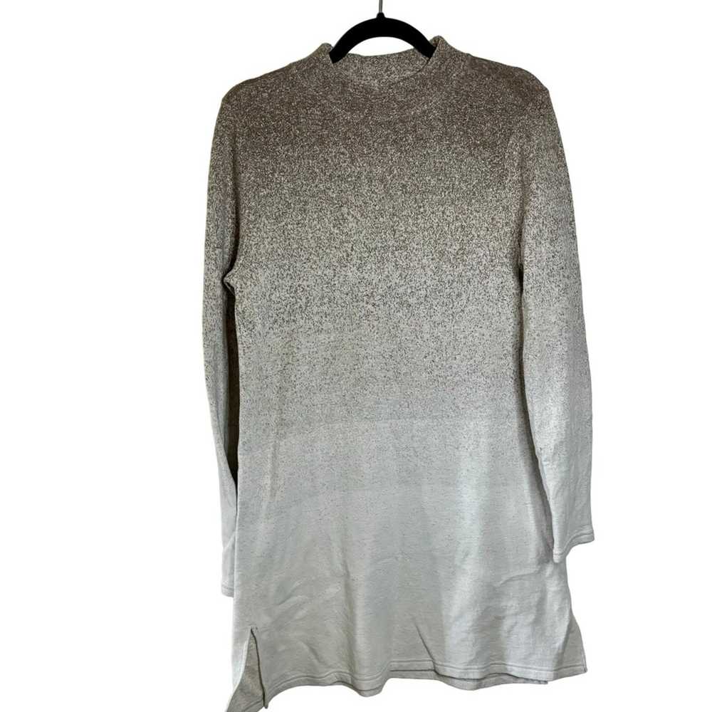 Ombre sparkle mock neck sweater Dress size large - image 1