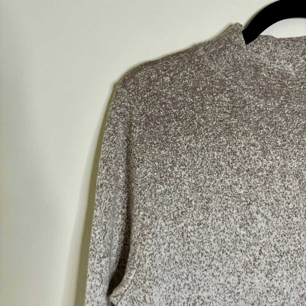 Ombre sparkle mock neck sweater Dress size large - image 2