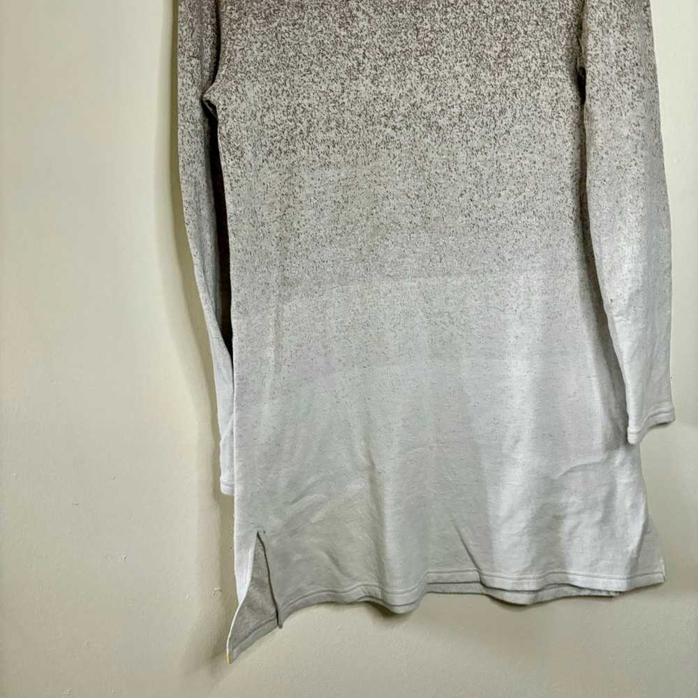 Ombre sparkle mock neck sweater Dress size large - image 4