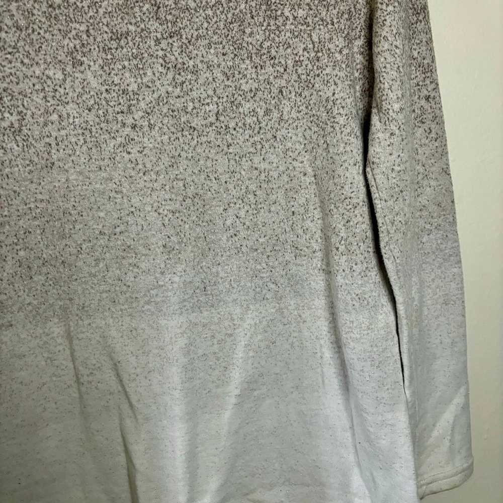 Ombre sparkle mock neck sweater Dress size large - image 8