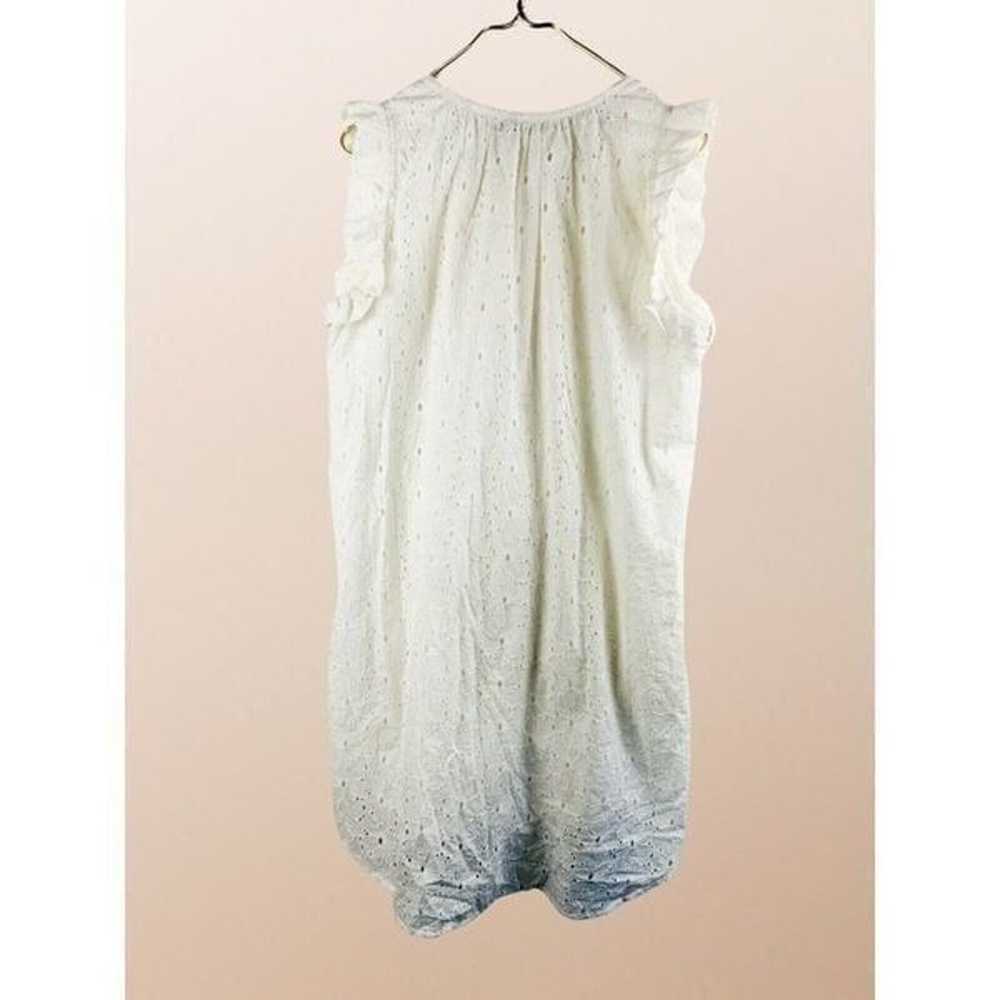 World Market Eyelet Floral White Dress Women’s Si… - image 3