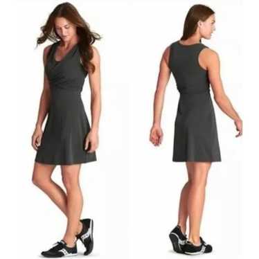 Athleta Size L Adriana Criss Cross Dress Dark Gray