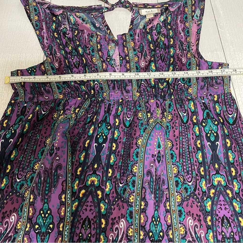 ECI Purple Floral and Abstract Maxi Dress Size 12 - image 6