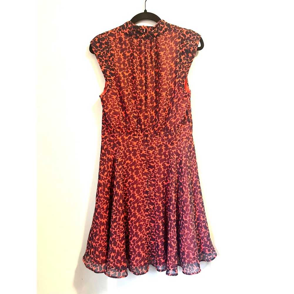 French Connection Feline Wonder Dress Chiffon Leo… - image 4