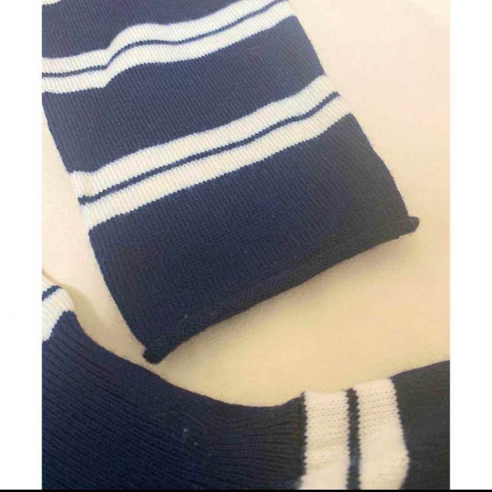 LACOSTE Navy and White Striped Dress - image 2