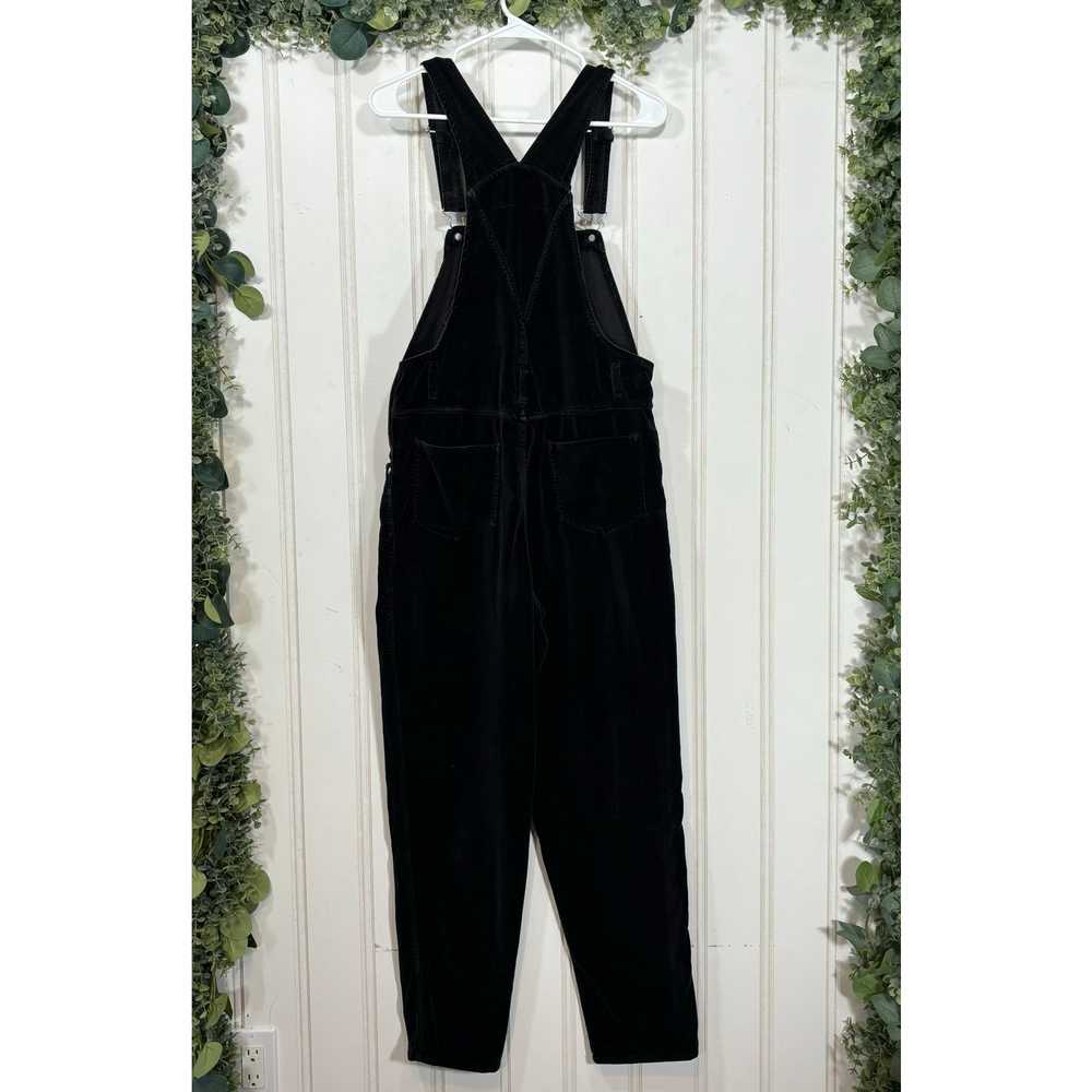 90s Vintage No Excuses Black Corduroy Overalls ME… - image 2