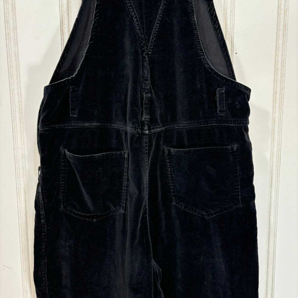 90s Vintage No Excuses Black Corduroy Overalls ME… - image 8