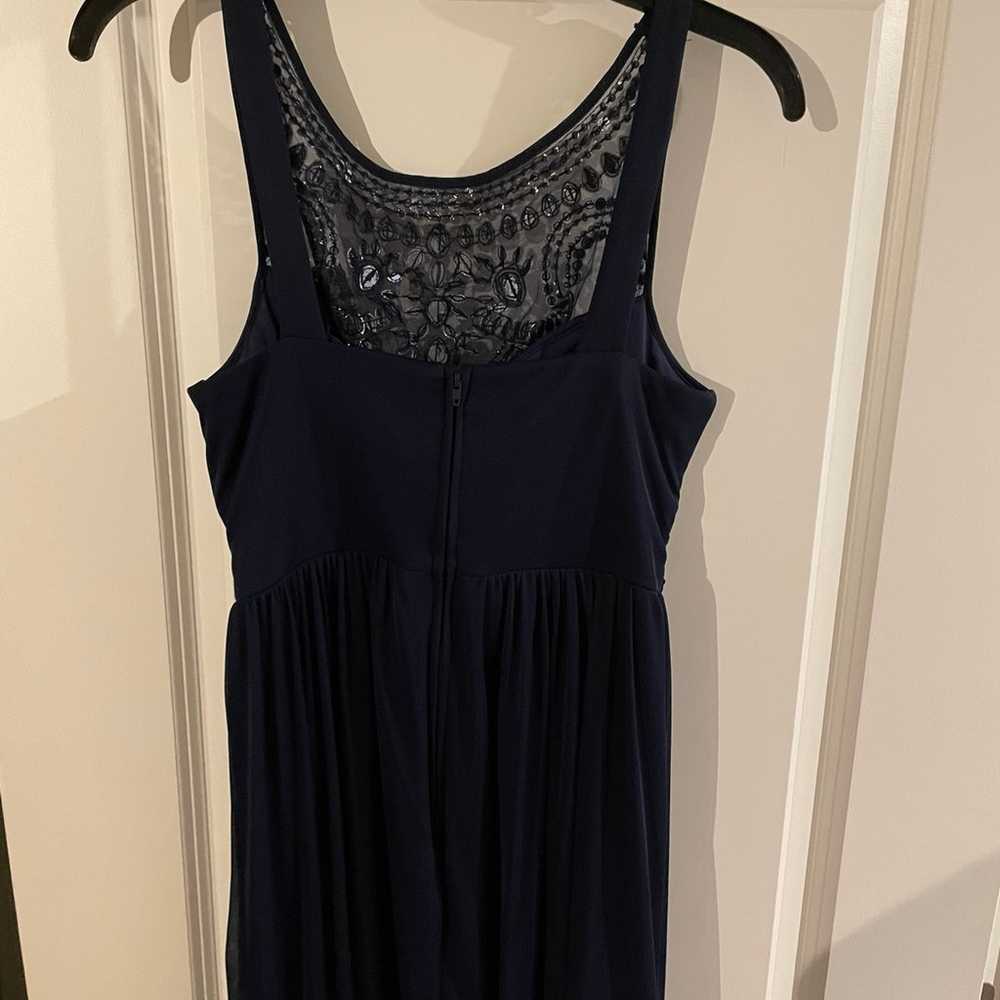 Navy Blue Prom Dress Size 9/10 - image 4