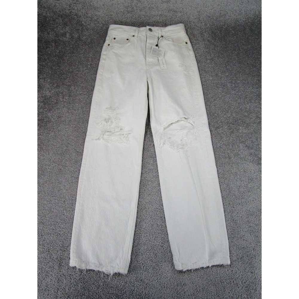 Zara Zara Jeans Womens 2 The Bliss Straight White… - image 1