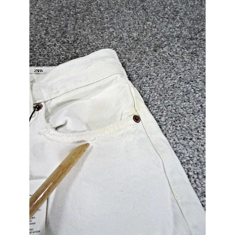 Zara Zara Jeans Womens 2 The Bliss Straight White… - image 2