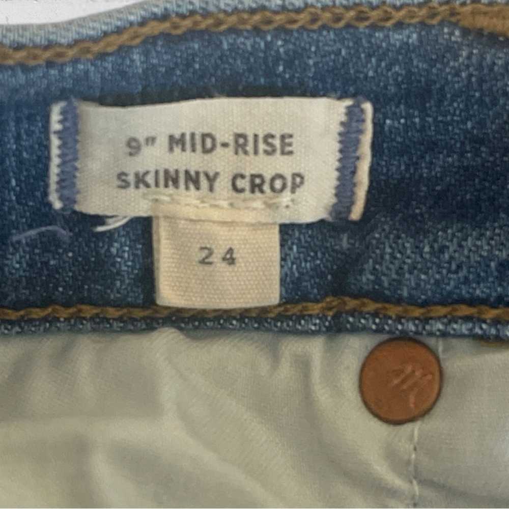 Madewell 9" Mid-Rise Skinny Crop Jeans Size 24 - image 9