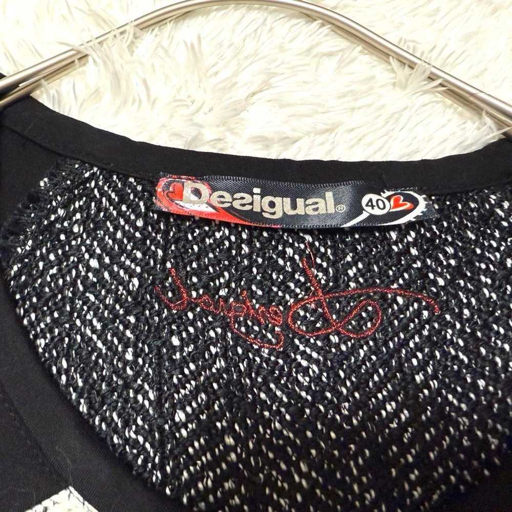 Excellent condition Desigual tweed-style sleevele… - image 5