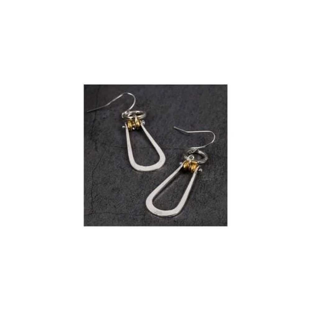 NEW Women's Vintage Two Tone Silver & Gold Dangle… - image 2