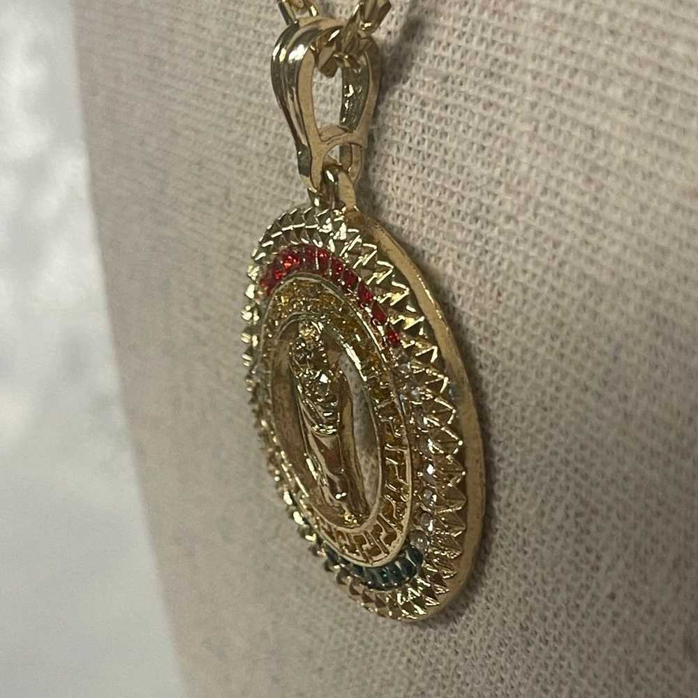 14K gold filled fígaro chain and pendant - image 5