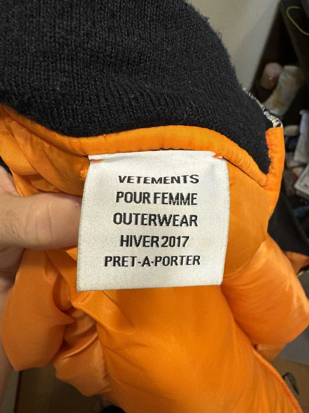 Vetements vetements og aw16 reworked bomber - image 9