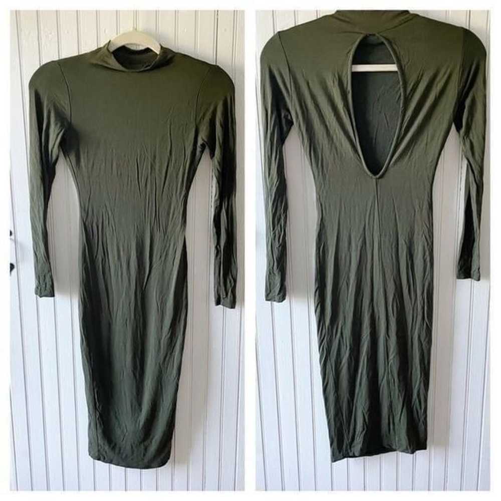 Naked Wardrobe stretchy Bodycon midi size small a… - image 1