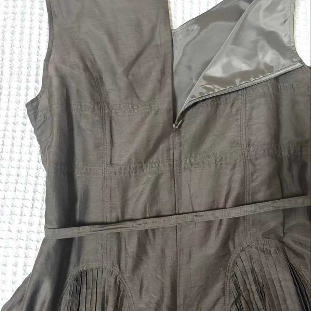 Brown Sleeveless Flare Dress - image 4