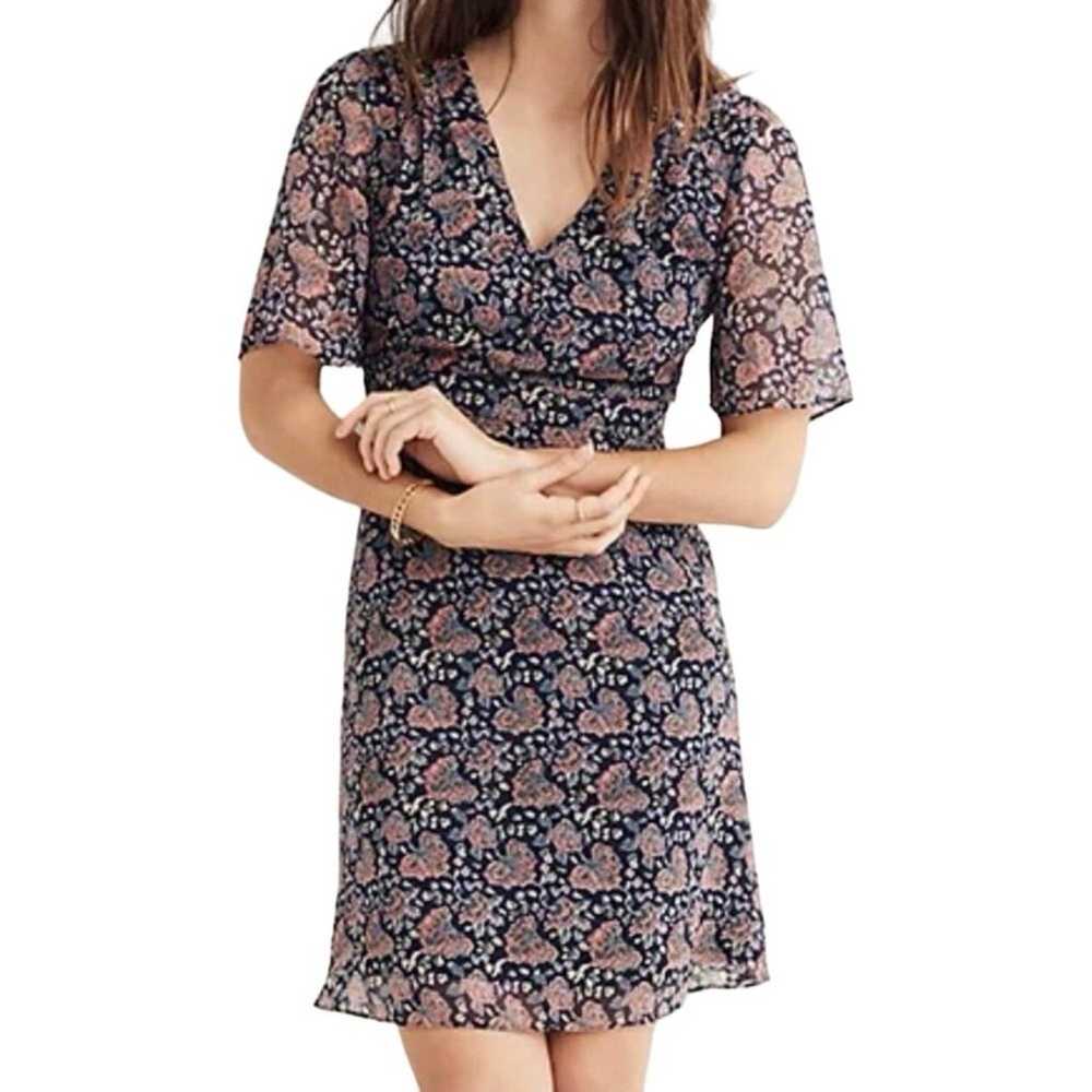 Madewell Orchard Flutter Sleeve Dress in Fan Flor… - image 1