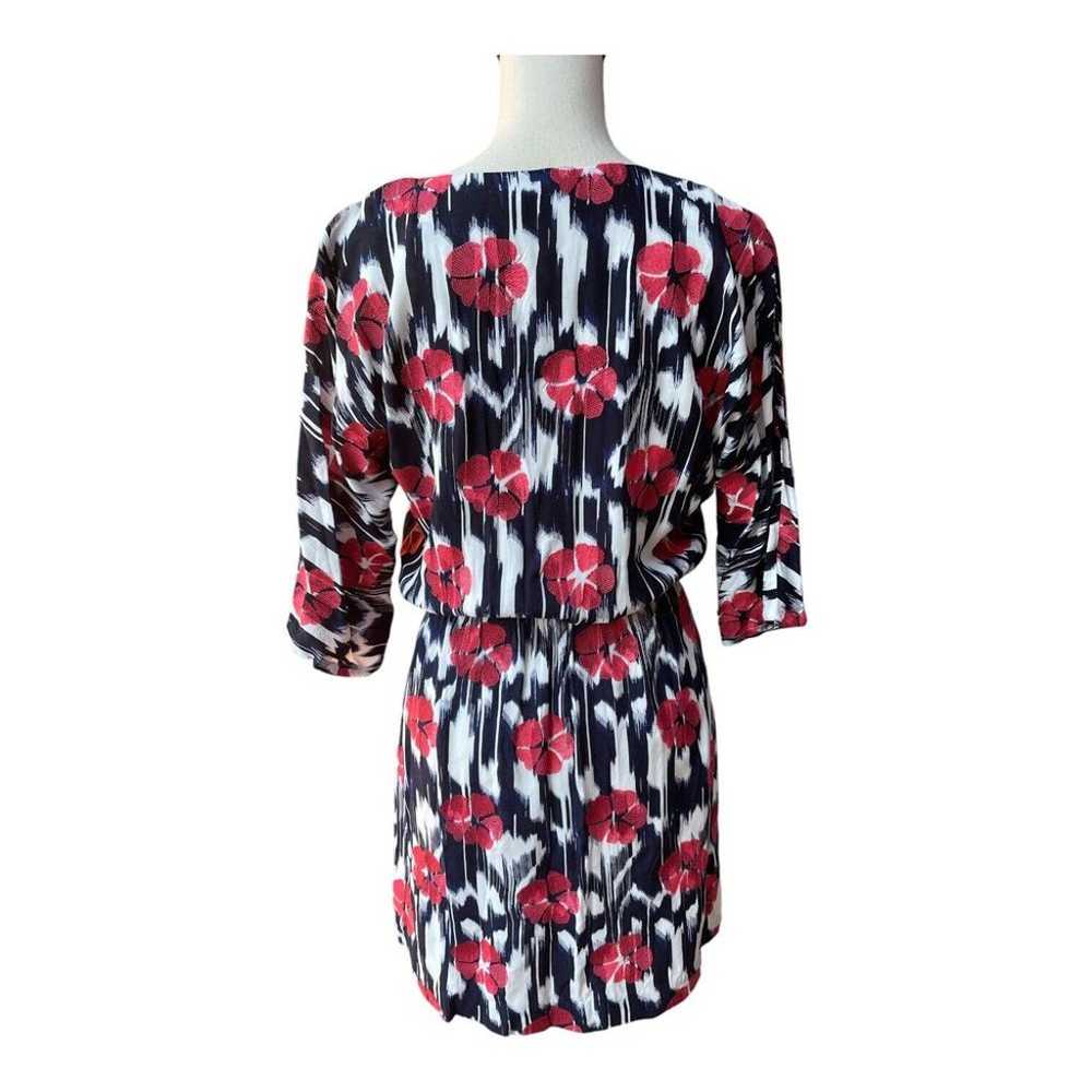 Trina Turk Floral Faux Wrap Mini Dress Size Small… - image 4