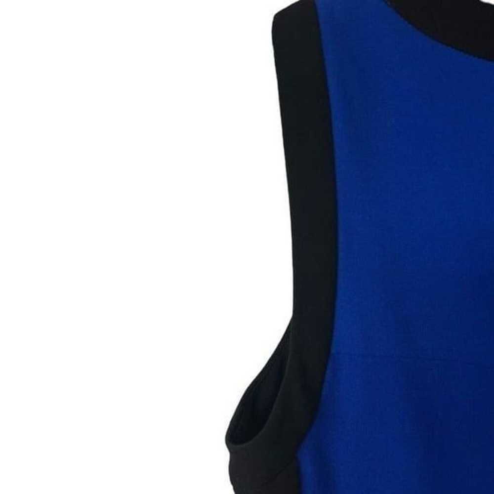 LAUREN Ralph Lauren Black Royal Blue Sleeveless D… - image 4