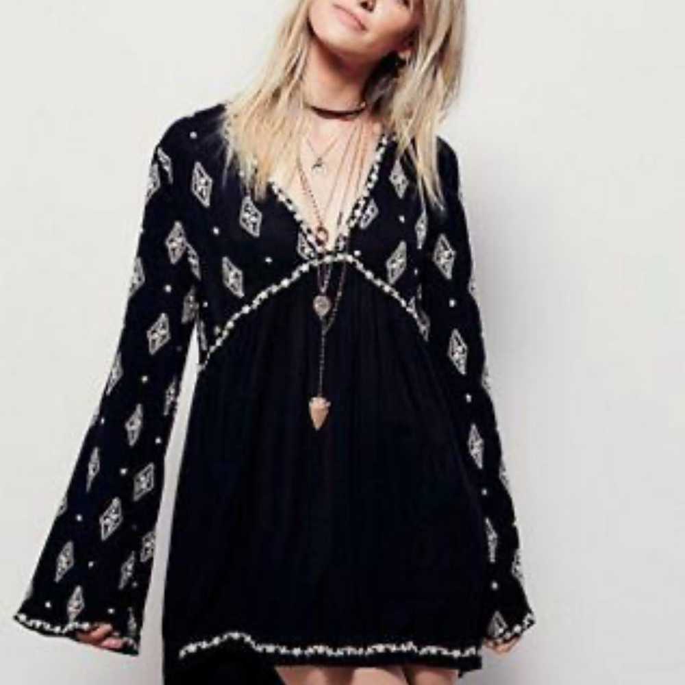 Free People Diamond Embroidered Tunic - image 2