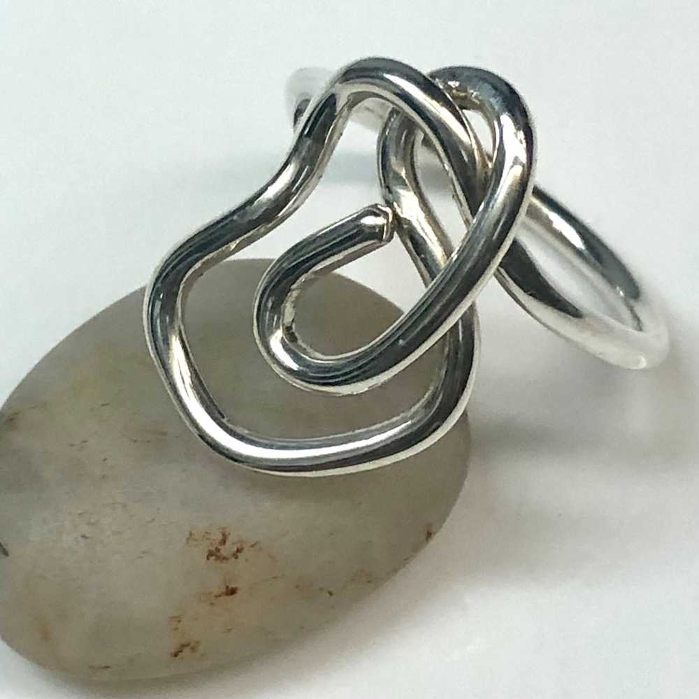 Artisan Sterling Silver Modernist Ring - image 1