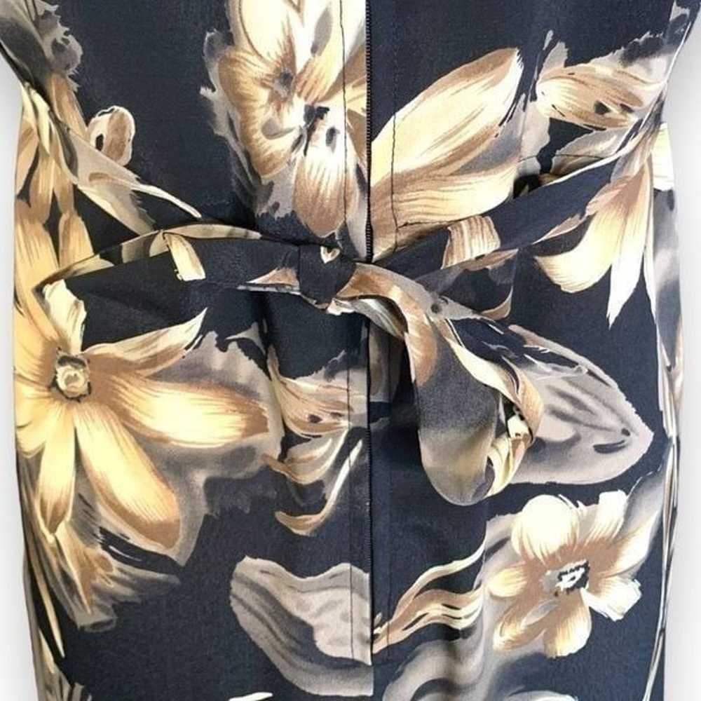 Vintage Christy Lyn Dress Black Tropical Floral P… - image 5