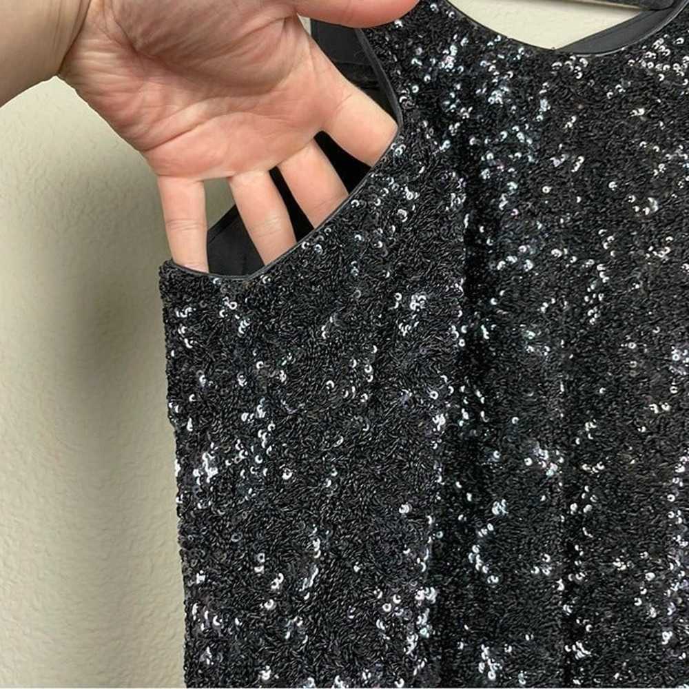 DRESS THE POPULATION Women’s Medium Black Sequin … - image 10