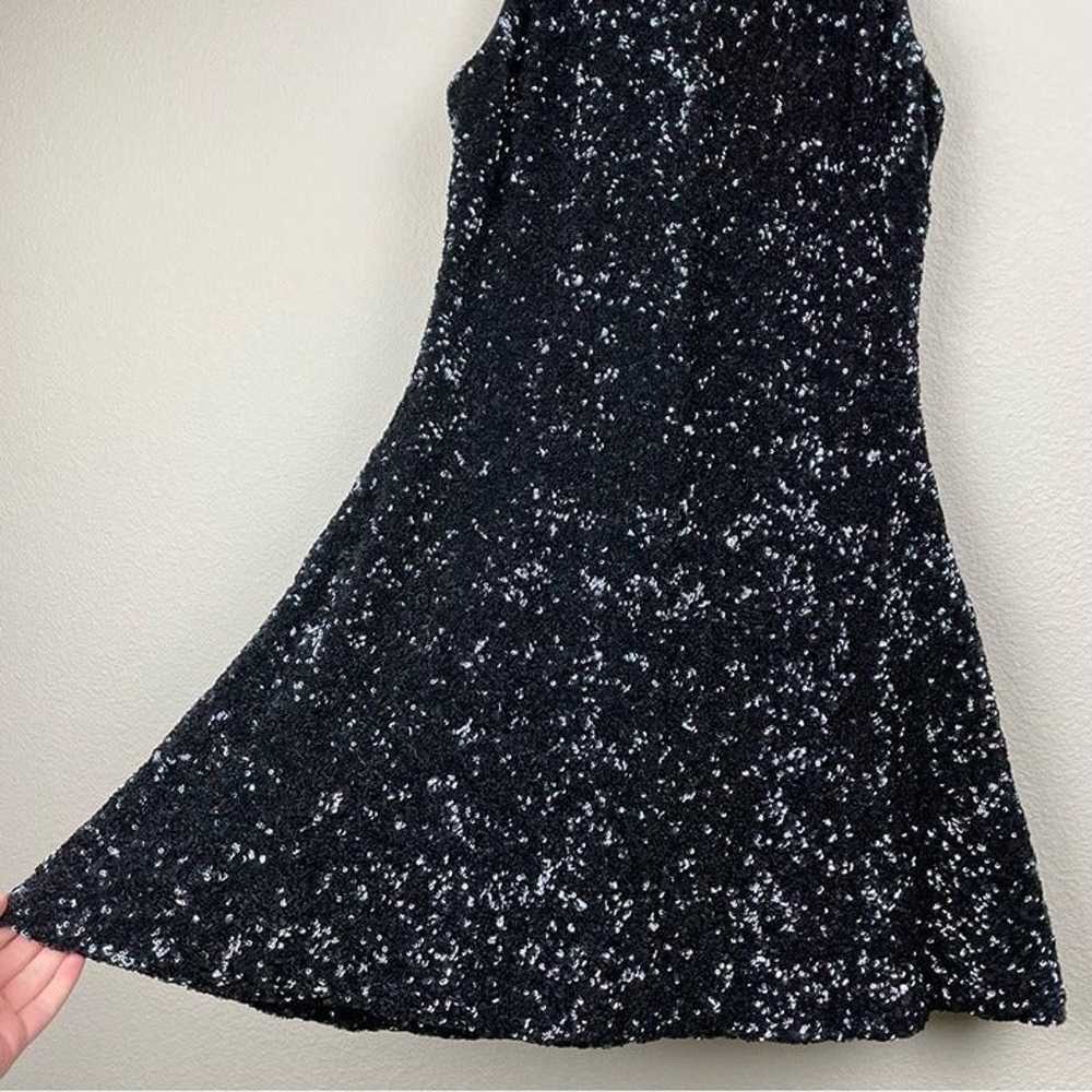 DRESS THE POPULATION Women’s Medium Black Sequin … - image 4