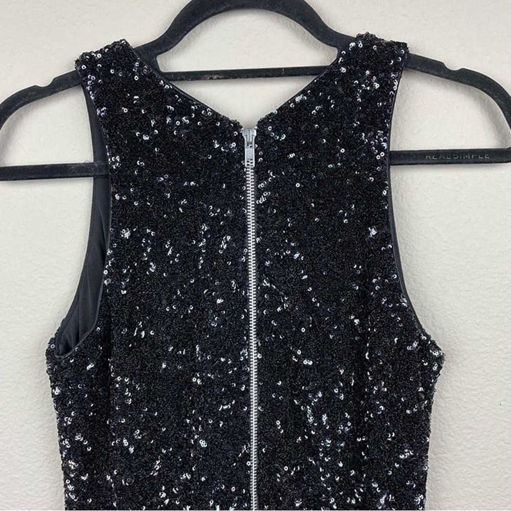 DRESS THE POPULATION Women’s Medium Black Sequin … - image 5