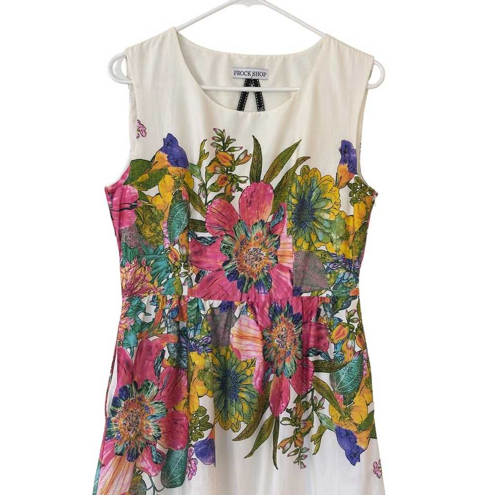 Frock Shop Floral Accent Sleeveless Dress - Medium - image 2