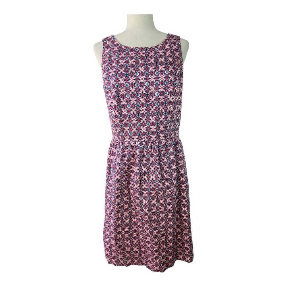 Brooks Brothers Blue Pink White Sleeveless Dress … - image 1