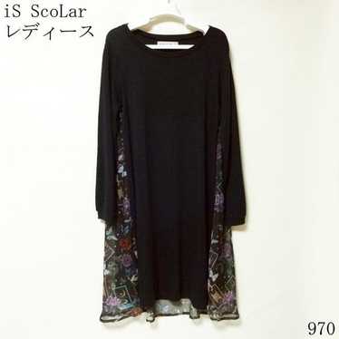 iS ScoLar long-sleeve dress, loose-fitting dress