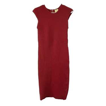 Torn by Ronny Kobo Red Fitted Knit Dress Ribbed M… - image 1