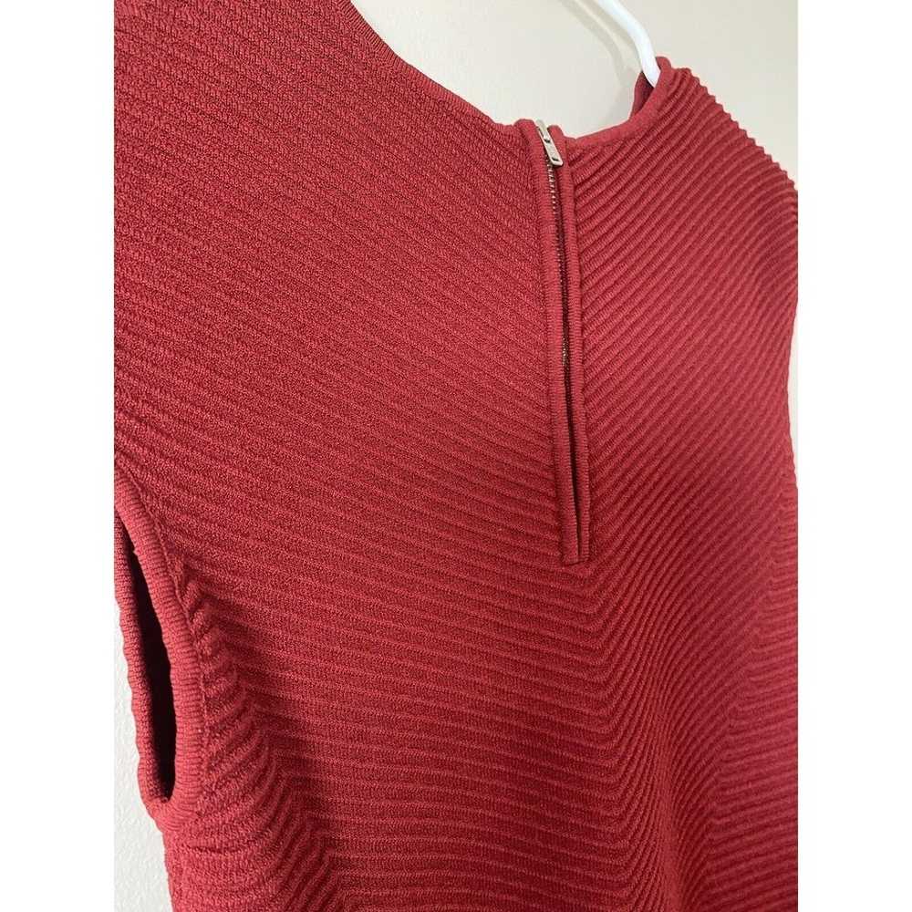 Torn by Ronny Kobo Red Fitted Knit Dress Ribbed M… - image 6