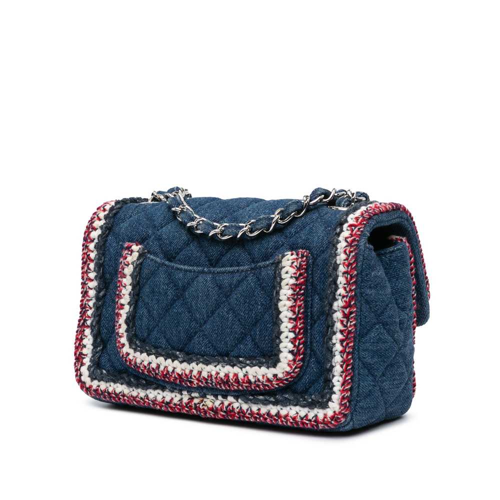 Blue Chanel Mini Rectangular Classic Denim Tweed … - image 2