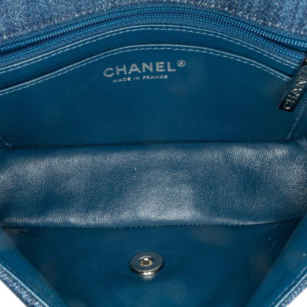 Blue Chanel Mini Rectangular Classic Denim Tweed … - image 4