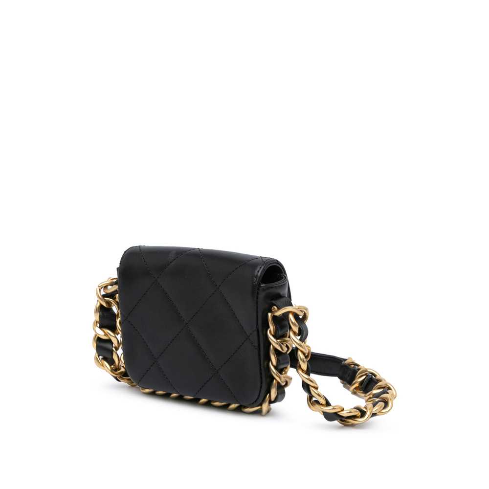 Black Chanel Mini Quilted Calfskin Framing Chain … - image 2