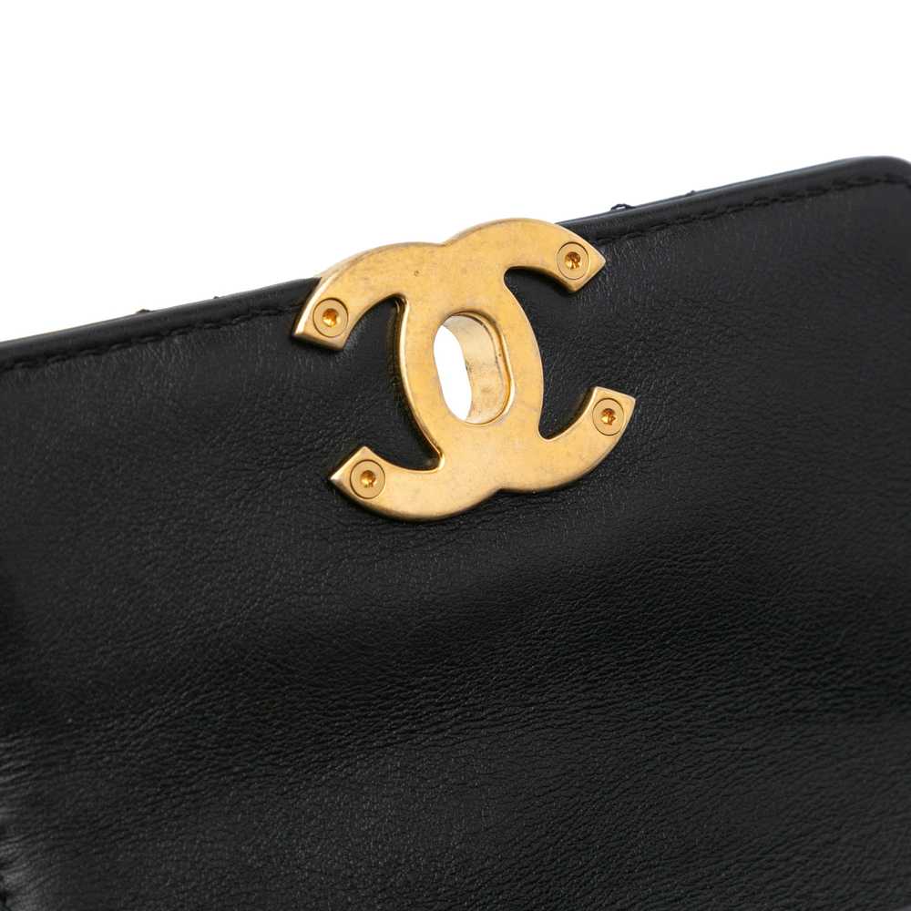 Black Chanel Mini Quilted Calfskin Framing Chain … - image 7