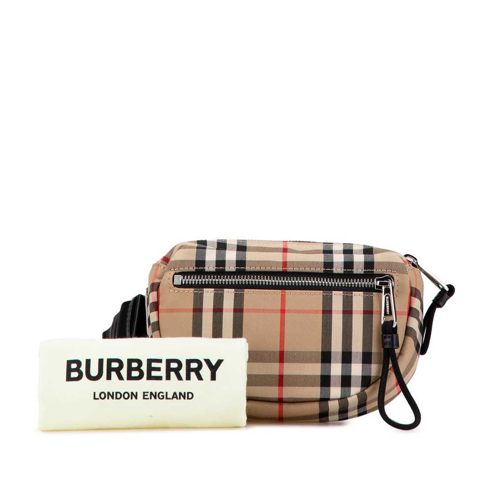 Brown Burberry Nova Check Cotton Belt Bag - image 10