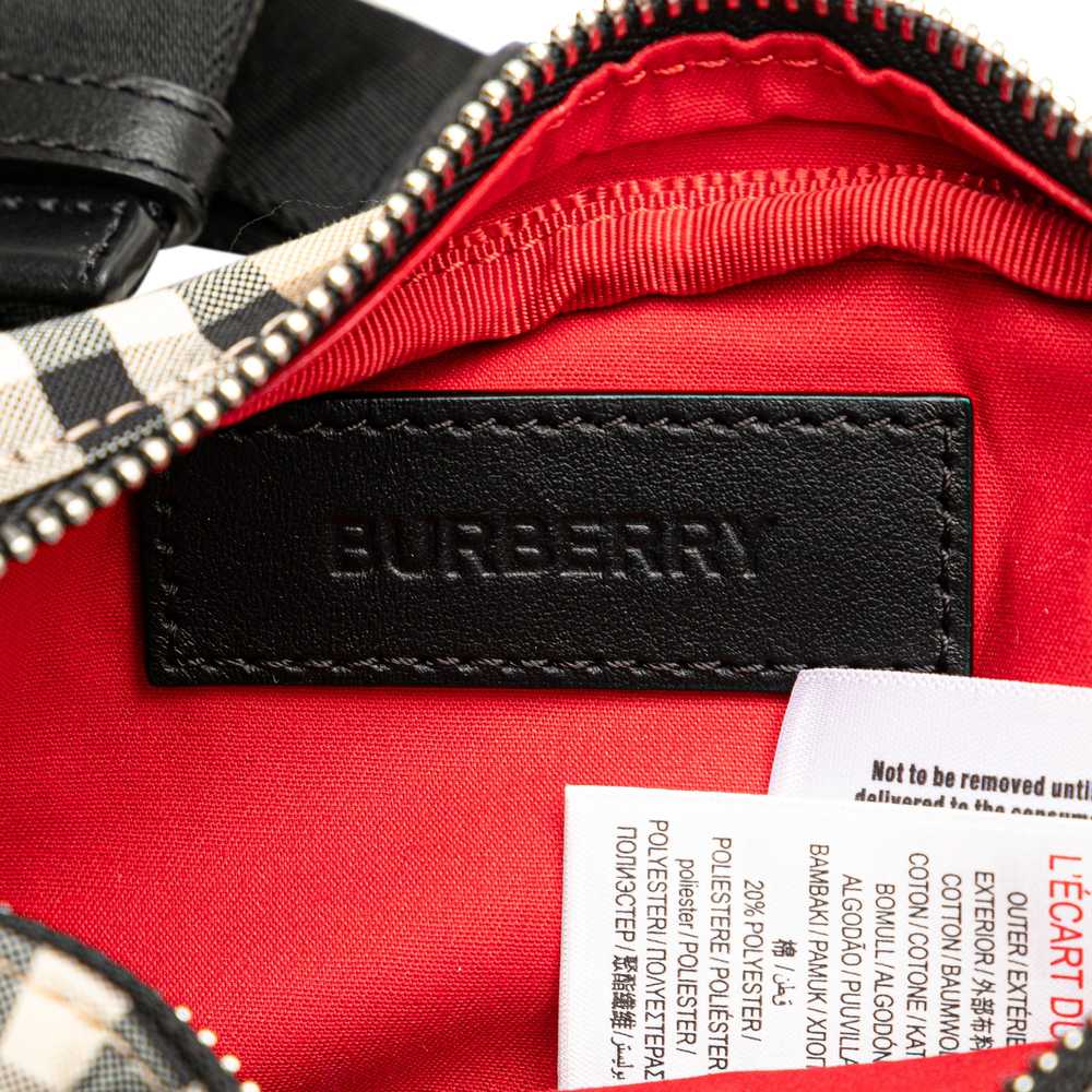 Brown Burberry Nova Check Cotton Belt Bag - image 5